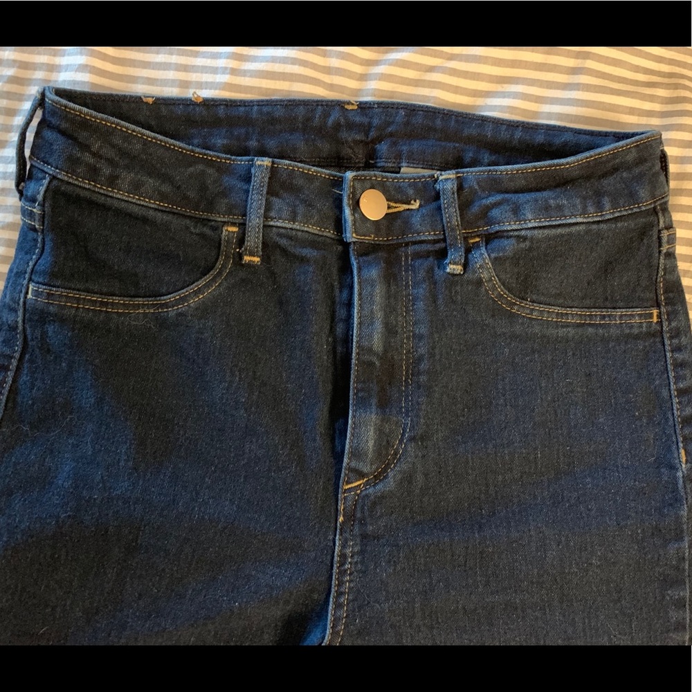 High waisted skinny H&M dark wash jeans